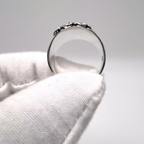 .925 Sterling Silver Roses Ring - Picture 8 of 17